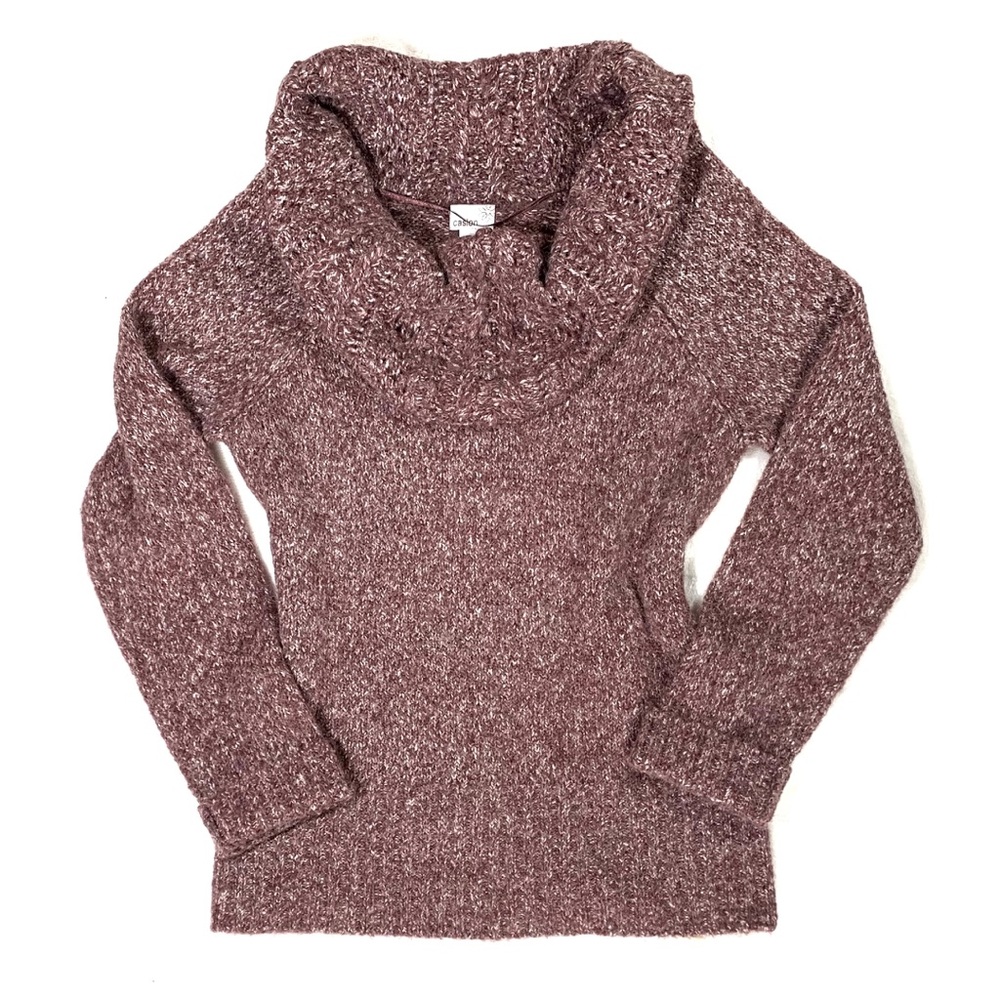 Caslon chunky cowl neck knit sweater SzL